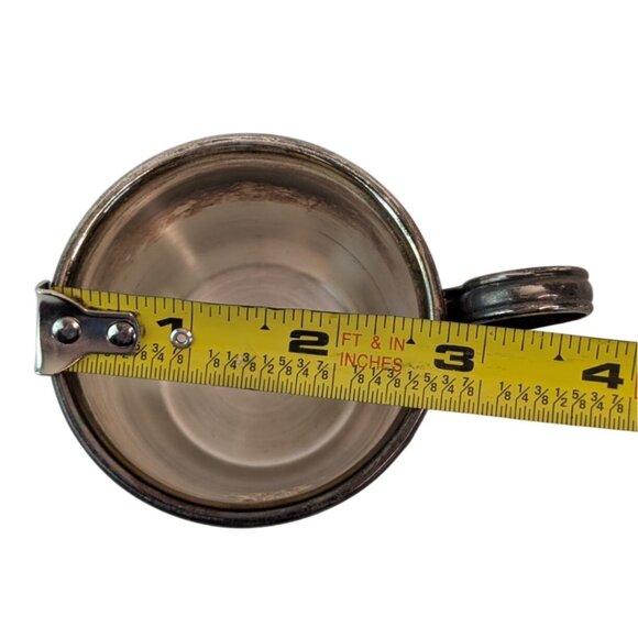 Silver Plated Childrens Cup Sipper Lid Baby Teddy Bear Child Sippy Cup w/Handle - Picture 5 of 7